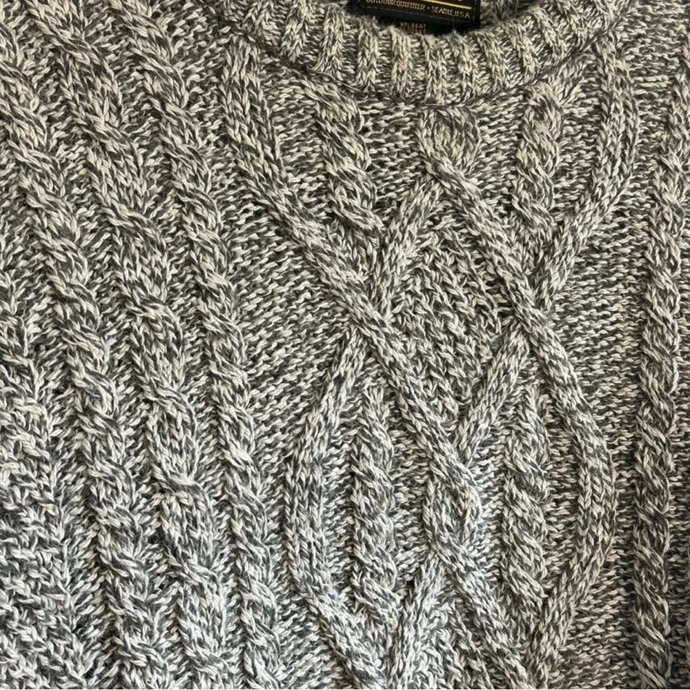 VTG Eddie Bauer Wool Cable Knit Fisherman Sweater, Made in USA, Men’s Size XL - Picture 4 of 6